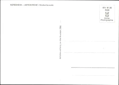 Ak Neresheim in Württemberg, Abteikirche, Kirchenfassade