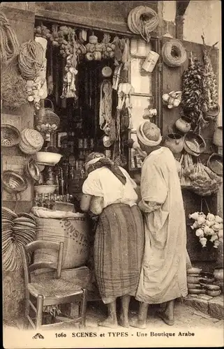 Ak Marktstand, Produkte, Waren, Araber, Maghreb