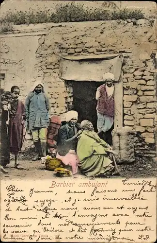 Ak Arabischer Barbier und Frisuer, Maghreb