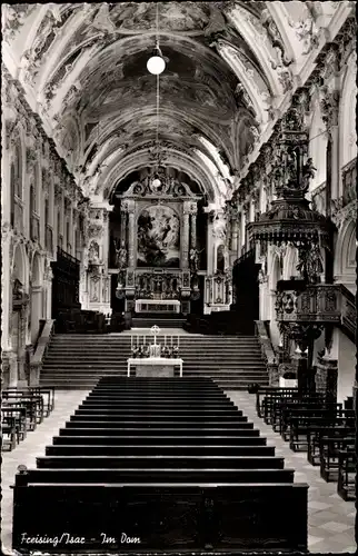 Ak Freising in Oberbayern, Dom, Innenansicht