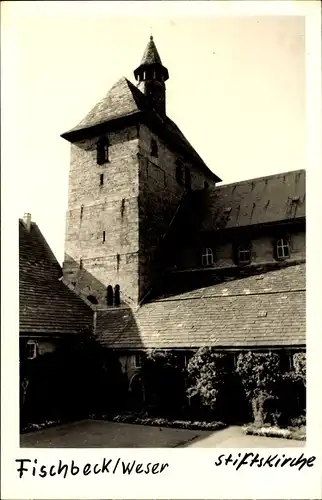 Foto Ak Fischbeck Hessisch Oldendorf an der Weser, Stiftskirche