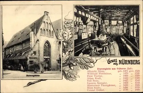 Ak Nürnberg in Mittelfranken, Bratwurstglöcklein