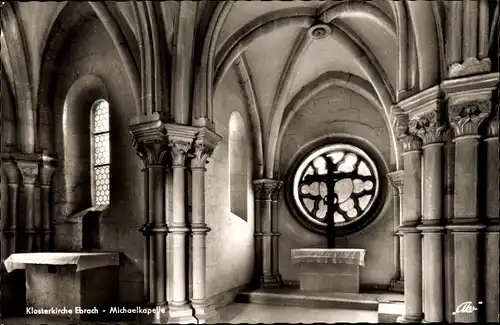 Ak Ebrach im Steigerwald Oberfranken, Klosterkirche, Michaelkapelle