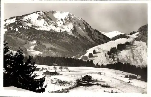 Ak Fischen im Allgäu Schwaben, Winter, Panorama