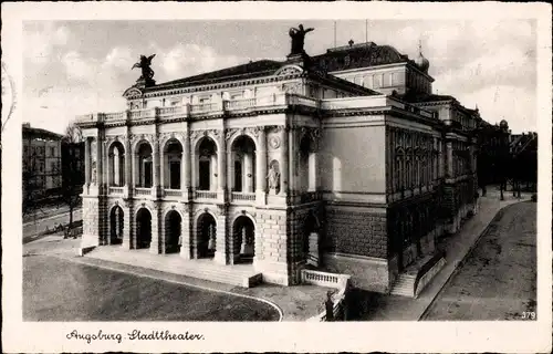 Ak Augsburg in Schwaben, Stadttheater
