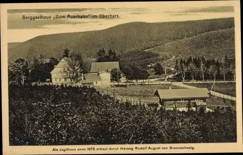 Ak Clausthal Zellerfeld Oberharz, Berggasthaus zum Auerhahn