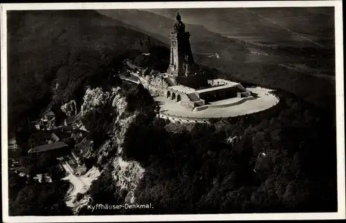 Ak Steinthaleben Kyffhäuserland in Thüringen, Kyffhäuser, Kaiser Wilhelm Denkmal