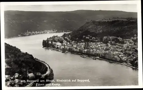 Ak Boppard am Rhein, Filsen, Kamp, Rheinblick