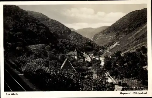 Ak Boppard am Rhein, Mühlbachtal, Gleise