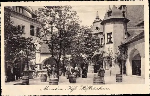 Ak München, königliches Hofbräuhaus