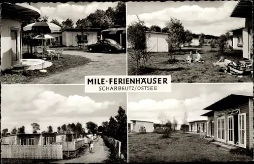 Ak Ostseebad Scharbeutz in Holstein, Mile-Ferienhäuser, Auto