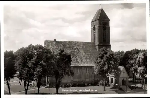 Ak Neumünster in Holstein, Anscharkirche