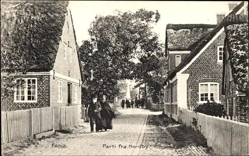 Ak Fanø Fanö Dänemark, Straßenpartie, fra Nordby