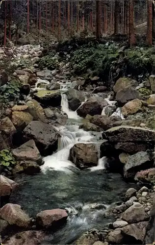 Ak Riesengebirge Schlesien, Nenke und Ostermaier Serie 142 Nr. 2688, Bach