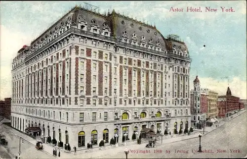 Ak New York USA, Astor Hotel