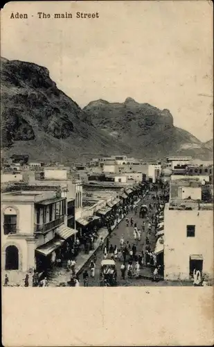 Ak Aden Jemen, Hauptstraße