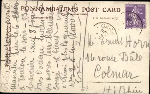 Ak Ceylon Sri Lanka, Strand, Mount Lavinia