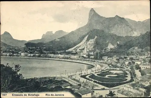 Ak Botafogo Rio de Janeiro Brasilien, Enseada, Panorama