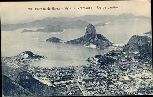 Ak Barra Rio de Janeiro Brasilien, Vista do Corcovado