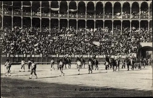 AK Abmarsch der Mannschaften, Stierkampf