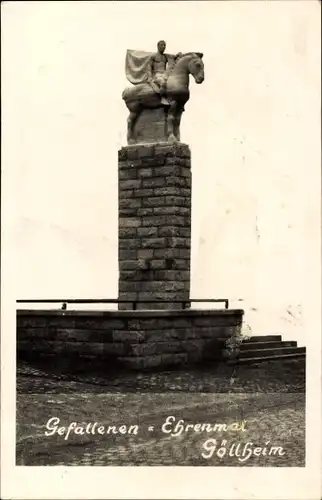 Foto Göllheim in der Pfalz, Gefallenenehrenmal