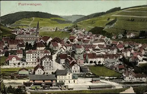 Ak Furtwangen im Schwarzwald, Gesamtansicht