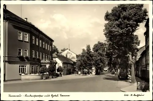 Ak Ilmenau Thüringen, Lindenstraße, Hotel Tanne, Cafe Funcke