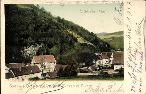 Ak Löcherberg Oppenau im Schwarzwald, Teilansicht