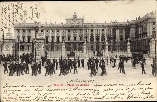 AK Madrid, Spanien, Plaza de Armas