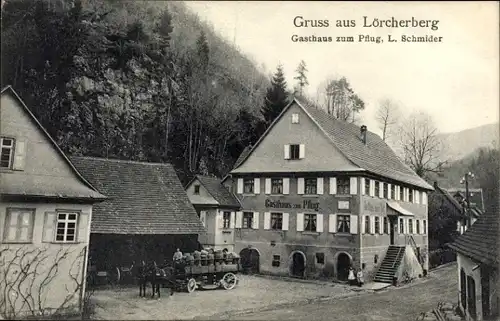 Ak Löcherberg Oppenau im Schwarzwald, Gasthaus zum Pflug