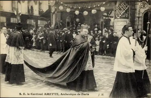 Ak Le Kardinal Amette, Erzbischof von Paris