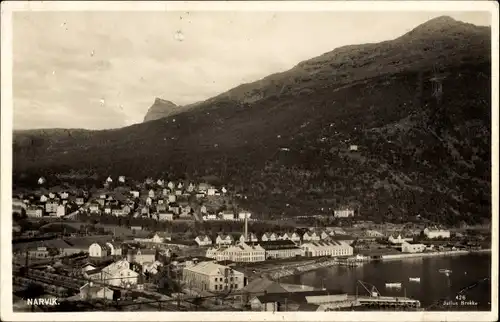 Ak Narvik Norwegen, Gesamtansicht