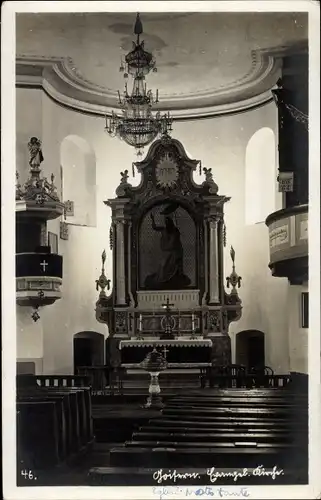 Ak Bad Goisern am Hallstättersee Oberösterreich, Kirche, Innenansicht