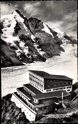 Ak Heiligenblut am Großglockner Kärnten, Kaiser Franz Josef Haus, mit Großglockner