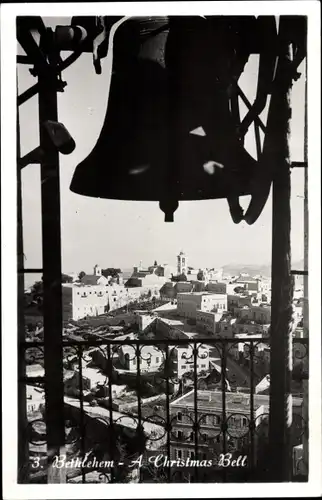 Ak Bethlehem Palästina, Weihnachtsglocke