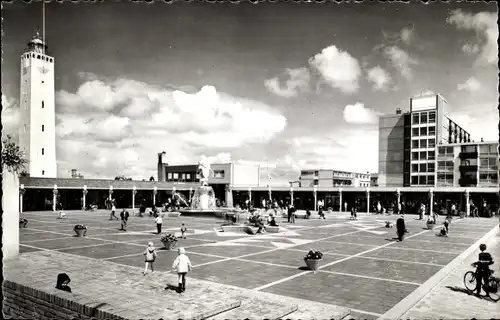 Ak Noordwijk aan Zee Südholland, Vuurtorenplein, Leuchtturm