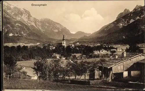 Ak Großgmain in Salzburg, Gesamtansicht