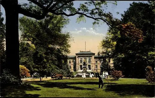 Ak Kiel Schleswig Holstein, Schlossgarten mit Universität