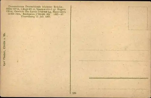 Ak Solingen, Müngstener Brücke, Kaiser-Wilhelm-Brücke, Dampflok