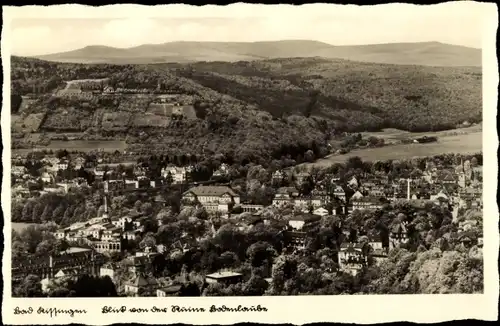 Ak Bad Kissingen, Blick von der Ruine Bodenlaube, Ortschaft, Panorama