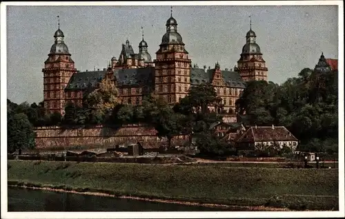 Ak Aschaffenburg in Unterfranken, Kgl. Schloss Johannisburg