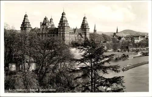 Ak Aschaffenburg in Unterfranken, Schloss Johannisburg