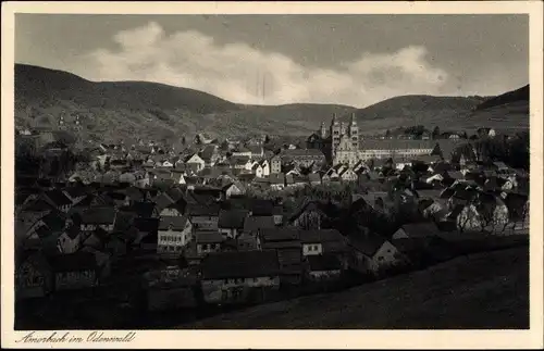 Ak Amorbach im Odenwald Unterfranken, Panorama