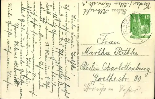 Ak Verden an der Aller, Teilansicht