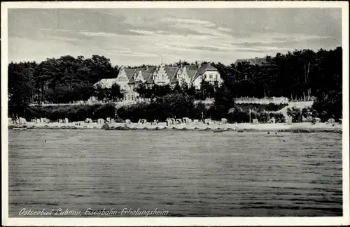 Ak Ostseebad Lubmin Vorpommern, Eisenbahn-Erholungsheim