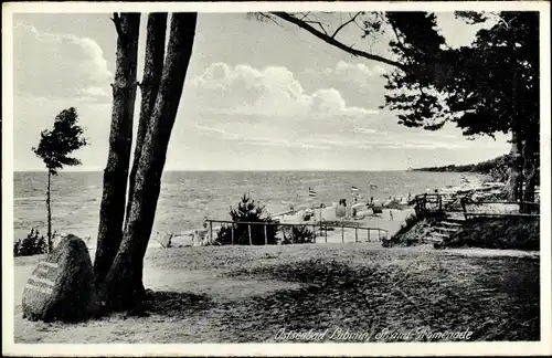 Ak Ostseebad Lubmin Vorpommern, Strand-Promenade