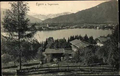 Ak Egern am Tegernsee Oberbayern, Gesamtansicht
