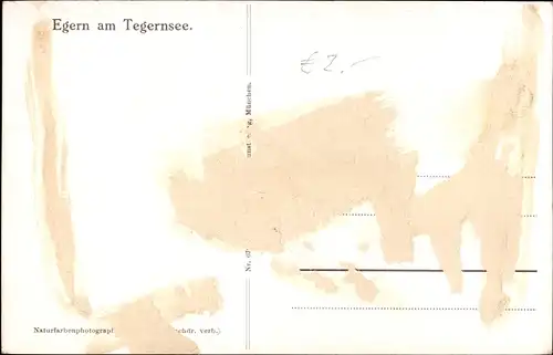 Ak Egern am Tegernsee Oberbayern, Teilansicht