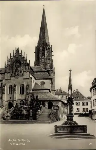 Ak Aschaffenburg in Unterfranken, Stiftskirche