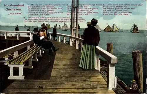 Ak Cuxhaven in Niedersachsen, Alte Liebe, Gedicht
